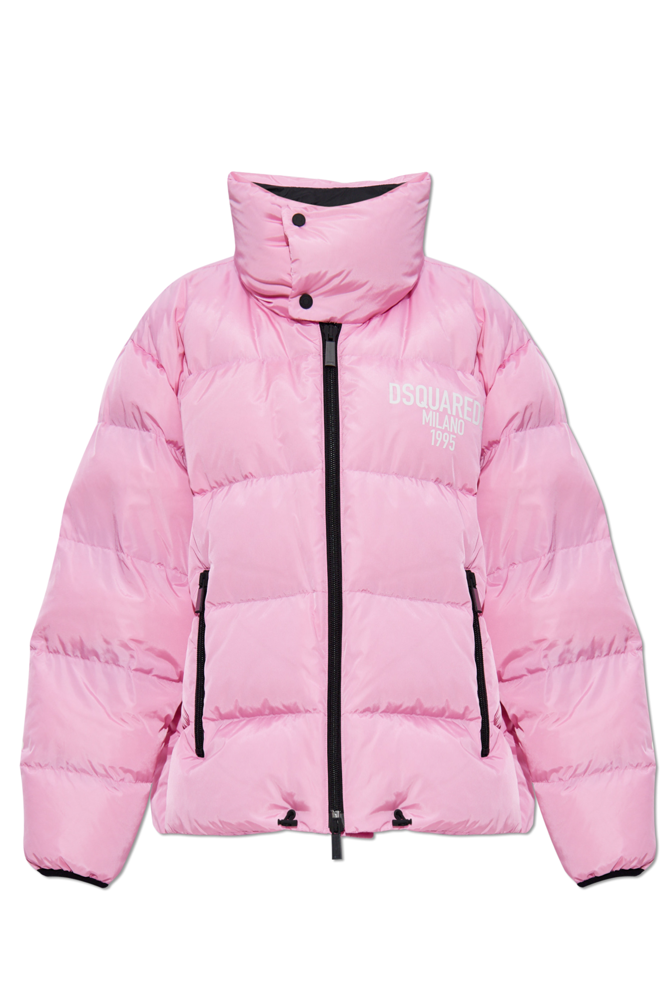 Pink Down jacket with printed logo Dsquared2 - Vitkac AS